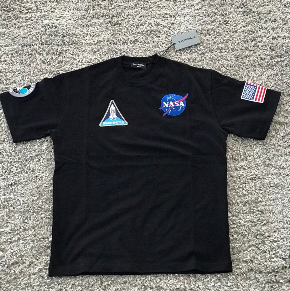 Balenciaga NASA space multi patch T-shirt Size XXL 2XL NWT